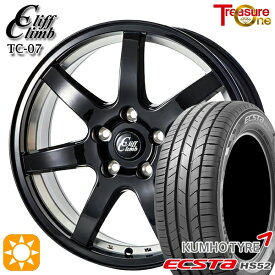 4/24-4/27 P5倍！フォレスター 215/60R17 100V XL クムホ エクスタ HS52 トレジャーワン クリフクライム TC07 ブラックアンダーカット 17インチ 7.0J 5H100 サマータイヤホイールセット