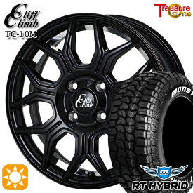 4/24-4/27 P5倍！165/65R14 83S XL RWL モンスタ RTハイブリッド トレジャーワン クリフクライム TC10M ブラックアンダーカットポリッシュ 14インチ 4.5J 4H100 サマータイヤホイールセット