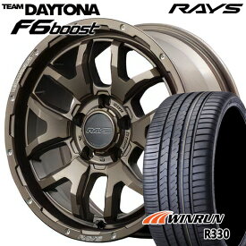 【取付対象】カムリ ヴェゼル 215/55R17 98W XL ウィンラン R330 RAYS レイズ チームデイトナ F6 Boost Z5 17インチ 7.0J 5H114.3 サマータイヤホイールセット