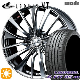 【取付対象】インプレッサXV フォレスター 225/55R17 97W ラウフェン S FIT aS-01 LH02 Weds レオニス VT BMCMC (ブラックメタルコート ミラーカット) 17インチ 7.0J 5H100 サマータイヤホイールセット