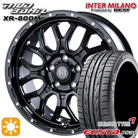 【取付対象】アイシス ノア/ヴォクシー 215/45R17 91W XL クムホ エクスタ PS31 インターミラノ マッドバーン XR-800M MBK/PP 17インチ 7.0J 5H114.3 サマータイヤホイールセット