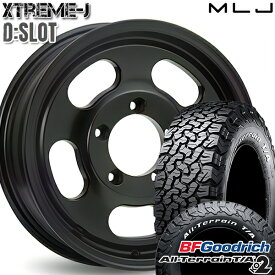 【取付対象】[5本セット]ジムニー LT225/70R16 102/99R RWL BFグッドリッチ オールテレーン T/A KO2 MLJ エクストリームJ Dスロット サテンブラック 16インチ 5.5J 5H139.7 サマータイヤホイールセット