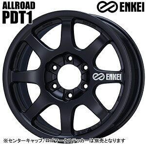 18インチ 8.5J 6H139.7 +52 ENKEI エンケイ オールロード PDT1 マットブラック アルミホイール単品 1本 4本以上送料無料 センターキャップ ロゴステッカー 別売り