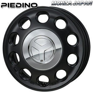 15インチ 4.5J 4H100 +45 MONZA モンツァ ピエディーノ セミグロスブラック アルミホイール単品 1本 4本以上送料無料