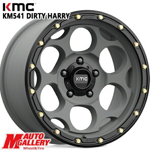 17C` 8.5J 6H139.7 +18 KMC KM541 DIRTY HARRY SATIN GREY BLACK LIP A~zC[Pi 4{i1䕪j