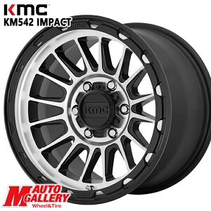 16C` 7.0J 5H114.3 +30 KMC KM542 IMPACT SATIN BLACK MACHINED A~zC[Pi 1{ 4{ȏ㑗