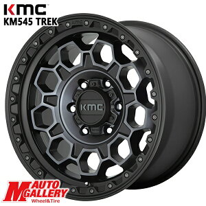 17C` 9.0J 6H139.7 +0 KMC KM545 TREK SATIN BLACK WITH GRAY TINT A~zC[Pi 4{i1䕪j