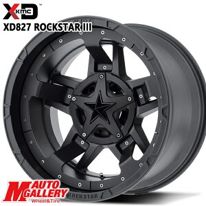 17C` 8.0J 5H114.3/127 +35 KMC XD827 ROCKSTAR III bNX^[3 MATTE BLACK(w/Black Accents) A~zC[Pi 1{ 4{ȏ㑗