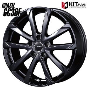 18インチ 7.5J 5H114.3 +38 KOSEI クレイシズ GC36F グロッシーブラック アルミホイール単品 4本(1台分)送料無料
