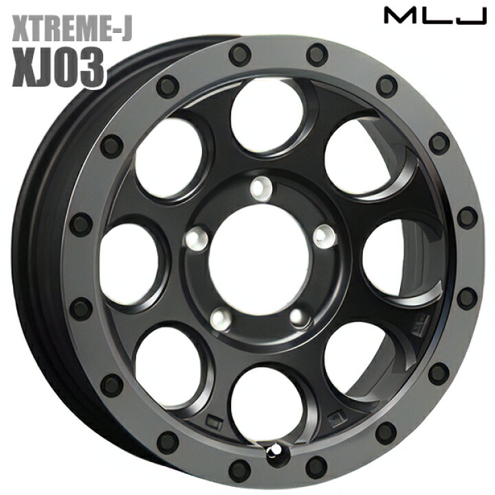 楽天市場】MLJ エクストリームJ XJ03 サイズ：16インチ 6.0J HOLE/PCD 