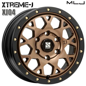16インチ 6.5J 6H139.7 +38 MLJ エクストリームJ XJ04 マットブロンズ/ブラックリム アルミホイール単品 4本(1台分)送料無料