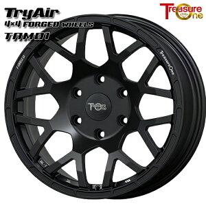 21インチ 9.5J 5H130 6〜39 トレジャーワン 鍛造 トライエアー TAM01 マットブラック アルミホイール単品 4本(1台分)送料無料 ■受注生産商品■