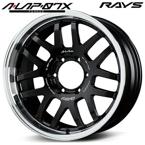 18インチ 8.5J 6H139.7 +19 RAYS レイズ A・LAP-07X BD(ブラック/リムDC) アルミホイール単品 1本 4本以上送料無料