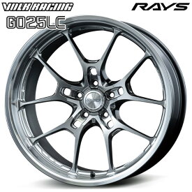 20インチ 9.5J 5H114.3 +28 RAYS ボルクレーシング G025LC SI（シャイニングライトメタル） アルミホイール単品 4本（1台分）送料無料/代金引換不可