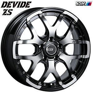 16インチ 7.0J 5H114.3 +40 SSR ディバイド ZS アッシュブラック アルミホイール単品 4本(1台分)送料無料