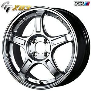 16インチ 6.5J 4H100 +53 SSR GTX03 クロームシルバー アルミホイール単品 4本(1台分)送料無料