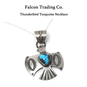Falcon Trading Co. t@Rg[fBO Thunderbird Turquoise Necklace ^[RCYT_[o[hlbNX y_g RCVo[ lbNX ^[RCY Mtg v[g mlCeBu