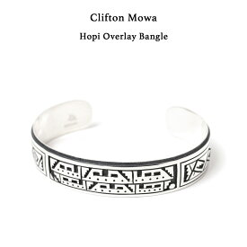 Clifton Mowa Hopi Overlay Bangle クリフトンモワ オーバーレイバングル ホピ族 Hopi #HB005 インディアンジュエリー シルバー