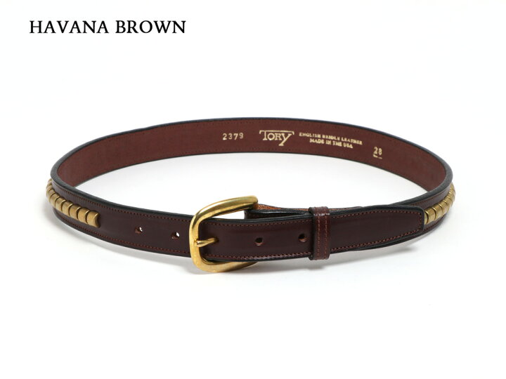 楽天市場】TORY LEATHER トリーレザー 1 Inch Clincher Belt 