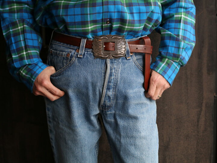 楽天市場】VINTAGE NAVAJO SILVER BUCKLE BELT ビンテージ ナバホ  