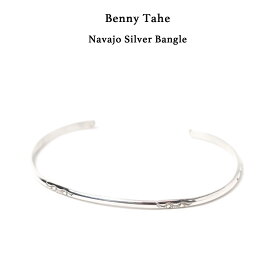 Benny Tahe ベニー・タヘ Navajo Silver Bangle スタンプワークスバングル ナバホ族 Navajo #NB138 インディアンジュエリー