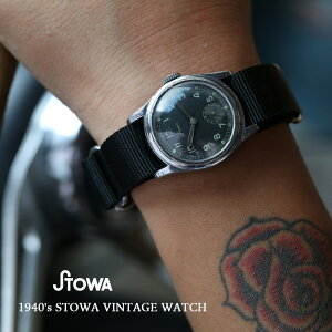 STOWA �X�g�[���@ 1940's STOWA VINTAGE WATCH �~���^���[�^�C�v �r���e�[�W�E�H�b�` ���v �r���v �h�C�c�� �芪�� �����Y�r���v NATO�x���g