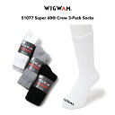WIGWAM ウィグワム S1077 Super 60 Crew 3-Pack Socks Midweight ソックス 靴下3足セット ビジネス ソックス ハイソックス メンズ レディース 白 ホワイト 黒 ブラック グレー ブーツ スニーカー アメリカ製