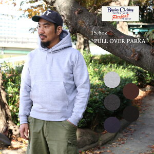 BIGDAY �r�b�O�f�C BIGDAY 15.6oz PULL OVER PARKA �w�r�[�E�F�C�g �v���I�[�o�[ �p�[�J�[ �R�b�g�� �X�E�F�b�g ���N�� �t���b�g�V�[�}�D�� ���n Grey Charcoal Navy Chocolate Black