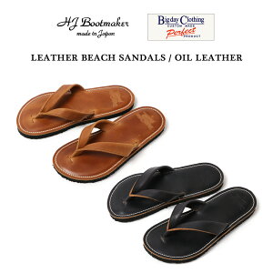 HORSEMAN JOE LEATHERS × BIG DAY ���U�[�r�[�`�T���_�� LEATHER BEACH SANDALS OIL LEATHER ��X�� �I�C�����U�[ �{�v ���{�� �z�[�X�}���W���[ �r�b�O�f�C ���U�[ �n���h���C�h
