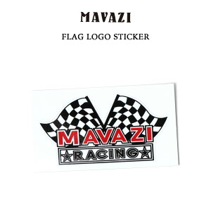 MAVAZI RACING FLAG LOGO STICKER }oW[VO tO S XebJ[ V[ S