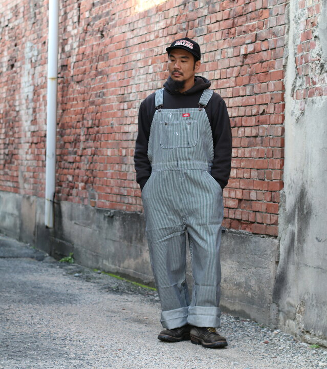 楽天市場】Dickies ヒッコリー ストライプ オーバーオール  