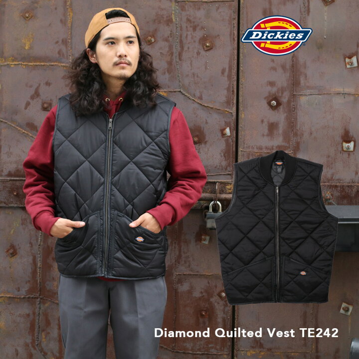楽天市場 Dickies ディッキーズ Te242 Diamond Quilted Vest キルティングベスト メンズ ベスト ブラック 作業着 作業服 黒 秋 冬 ワークウェア アメリカ企画 Usa企画 Us企画 防寒 Mavazi インポートクロージング 楽天市場 Dickies ディッキーズ Te242 Diamond Quilted Vest キルティングベスト メンズ ベスト ブラック 作業着 作業服 黒 秋 冬 ワークウェア アメリカ企画 Usa企画 Us企画 防寒 Mavazi インポートクロージング