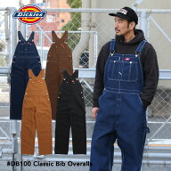 Dickies オーバーオール DB100 Rinsed Duck & Denim Bib Overalls Classic ディッキーズ ウォッシュ ダッ…