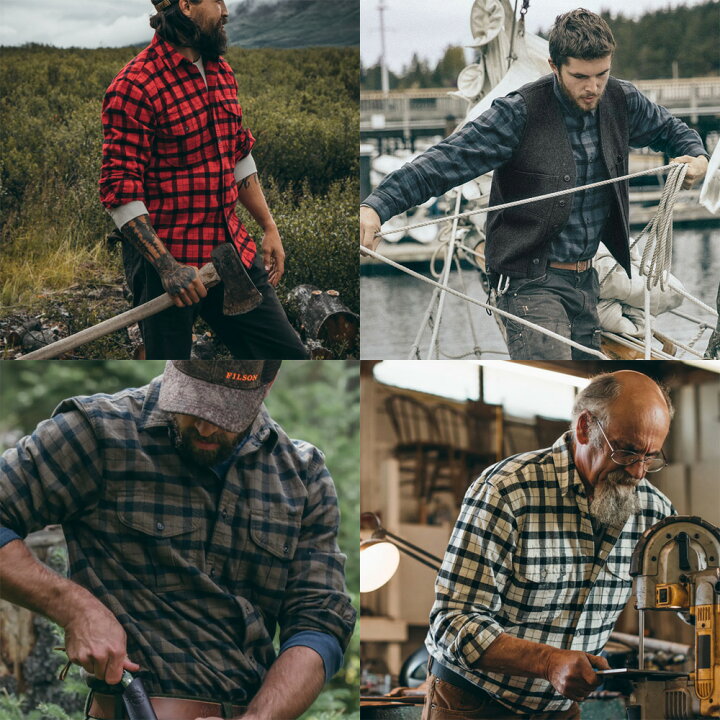 楽天市場】FILSON 長袖アラスカンガイドシャツ ネルシャツ 長袖シャツ 