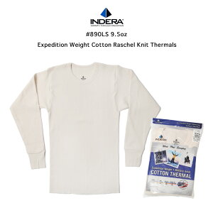 INDERA MILLS Cf~Y T[}TVc #890LS 9.5oz Expedition Weight Cotton Raschel Knit Thermal Crew Y h΍ fB[X ~  oR Xm[{[h XL[ AEghA St