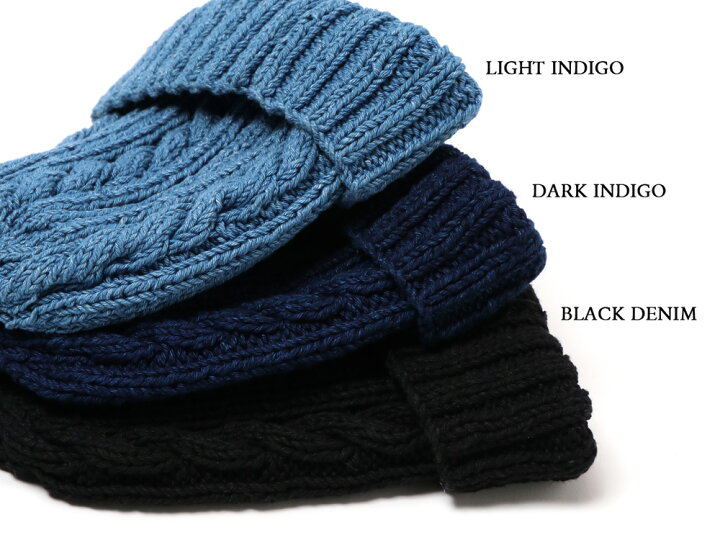 楽天市場】INVERALLAN インバーアラン DENIM YARN COTTON KNIT CAP 
