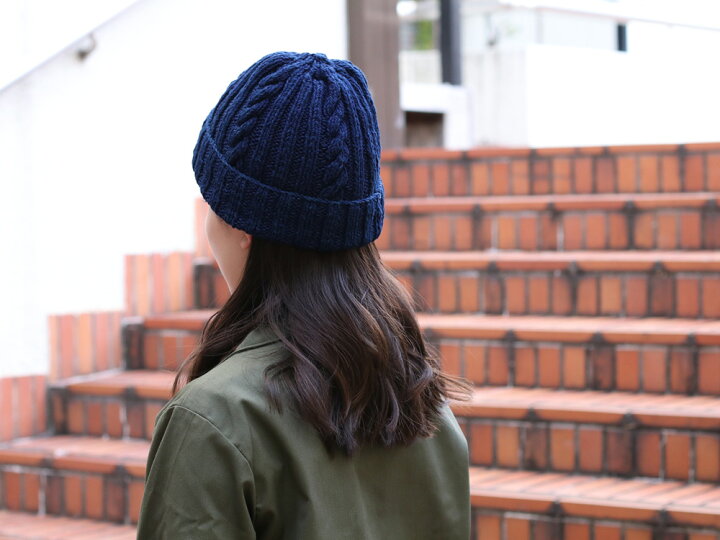 楽天市場】INVERALLAN インバーアラン DENIM YARN COTTON KNIT CAP 