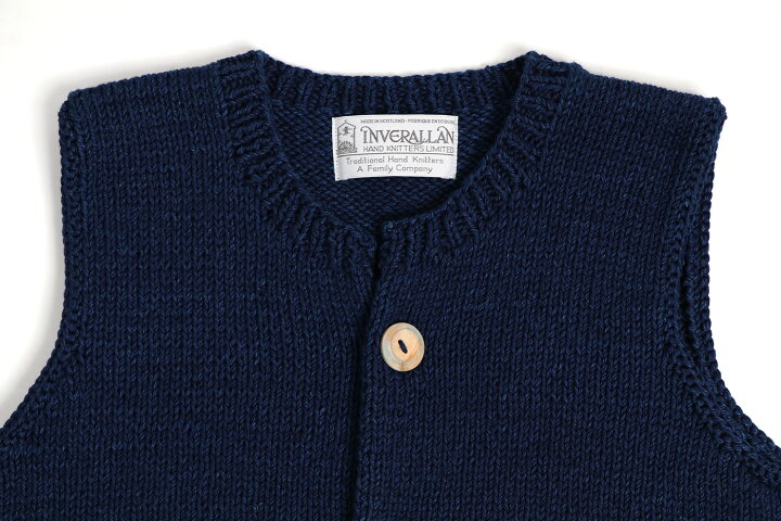 楽天市場】INVERALLAN インバーアラン ベスト コットンニットベスト 