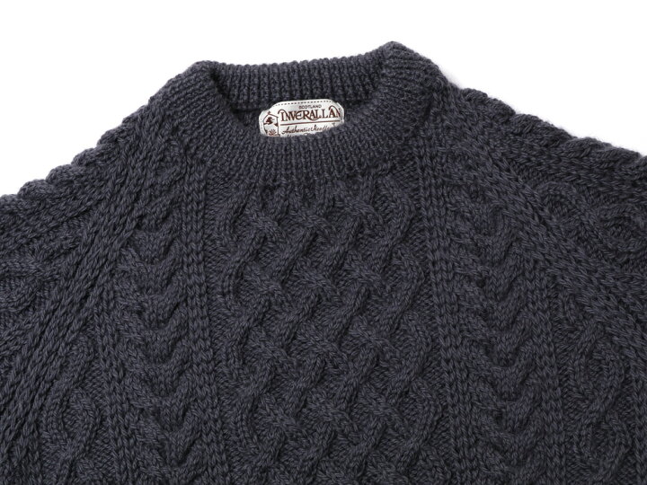 楽天市場】INVERALLAN インバーアラン 1A ハンドニット クルーネック 