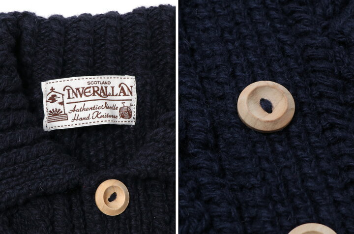 楽天市場】INVERALLAN インバーアラン ハンドニット カーディガン 3A 