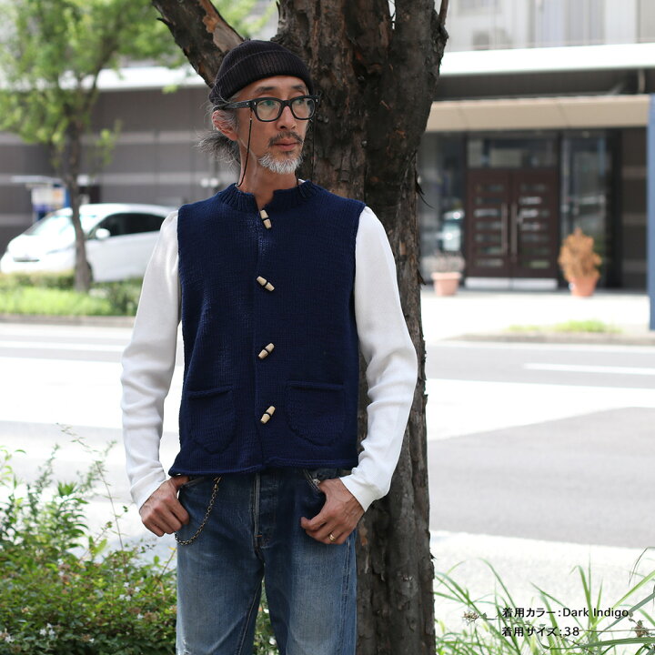 楽天市場】INVERALLAN インバーアラン デニムヤーン ハンドニット 