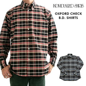 INDIVIDUALIZED SHIRTS 長袖 シャツ オックスフォードチェックシャツ メンズ Oxford Check B.D. Shirts Classic Fit インディビジュアライズド チェックシャツ クラシック フィット アメリカ製 大きいサイズ