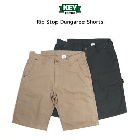 KEY INDUSTRIES,INC. リップストップ ダンガリーショーツ Rip Stop Dungaree Shorts キー インダストリーズ インク