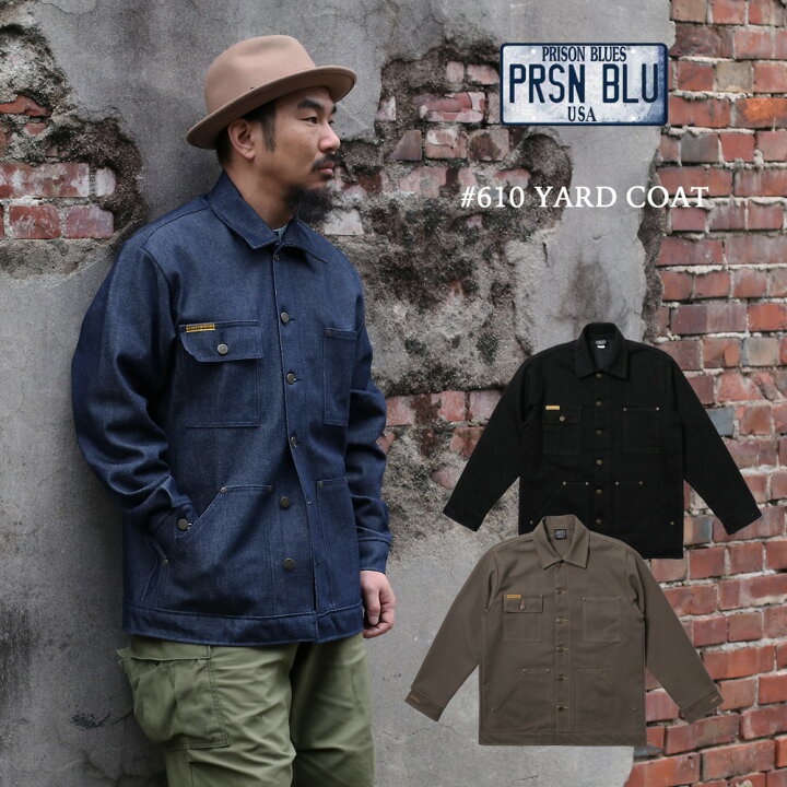 楽天市場】PRISON BLUES プリズンブルース 610 Denim Yard Coat デニム
