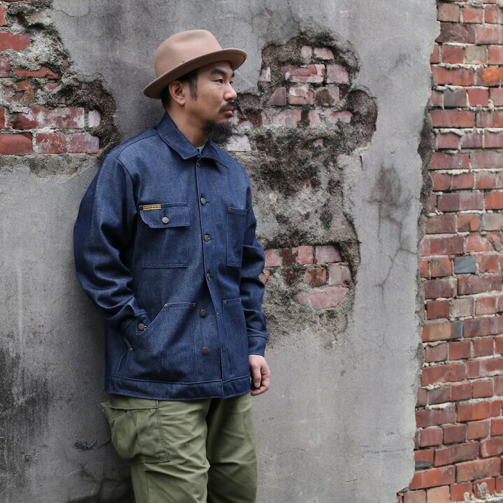 楽天市場】PRISON BLUES プリズンブルース 610 Denim Yard Coat デニム 