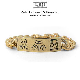 LHN Jewelry Odd Fellows ID Bracelet エルエッチエヌ ジュエリー オッドフェローズ ブレスレット ブラス 真鍮 ハンドメイド ブルックリン Handmade In Brooklyn