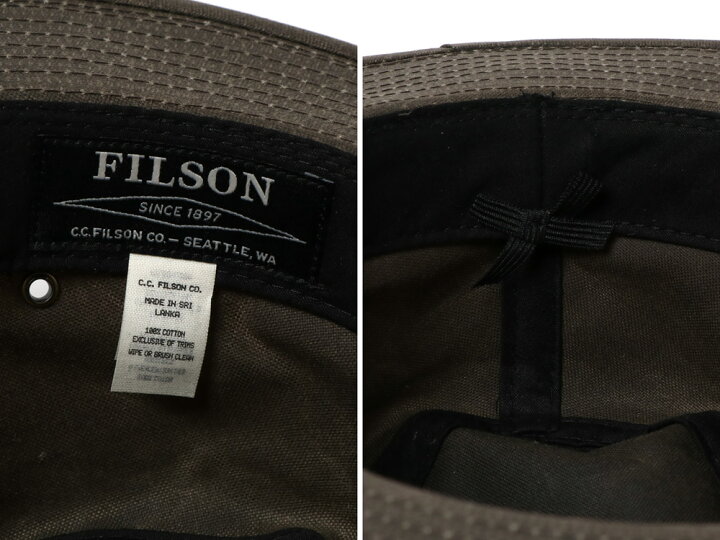 楽天市場】FILSON ティンパッカーハット オイルフィニッシュ ハット 