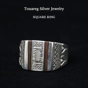 Touareg Silver Jewelry gDAOVo[WG[ SQUARE RING gXNGA Vo[O G{j[Ebh@22 Vo[ AtJ Tn Vq gDAO  WG[ O n