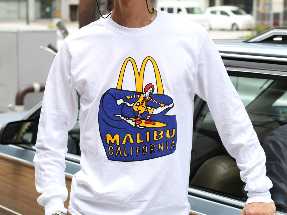 楽天市場】McDonald's Malibu Long Sleeve Tee マリブ Tシャツ シャツ