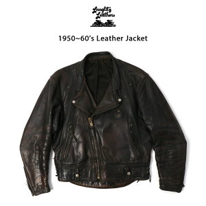 1960's Langlitz Leathers Vintage Leather Jacket ���B���e�[�W ���U�[�W���P�b�g ���C�_�[�X �v�W���� �v �{�v �����Y �W���P�b�g BLACK